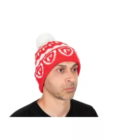   Sapka - Rage Voyager Red and White Bobble Hat- kötött sapka (NHH020)