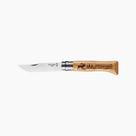   OPINEL Tradition Gravure No.08 S zsebkés, bükk, szarvas (O-002332)