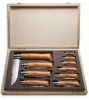 Opinel Tradition Carbon (C) 10db-os zsebkés gyűjtemény, bükk, fa dobozban (O-183102)
