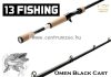 13Fishing Omen Black Cast 8’6 2,59m Medium 10-30g 2r pergető bot (OBC86M2)