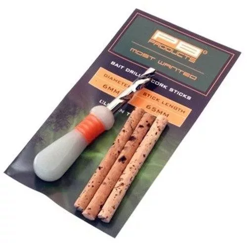 Pb Product Bait Drill 6mm + Cork Stick Csalikönnyítő Parafa És Fúró (PBBD6MM)