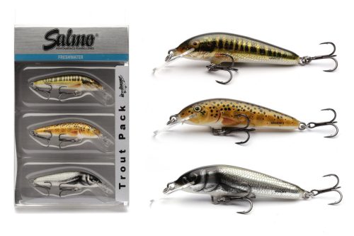 New Salmo Trout Pack Minnow 3db-os wobbler szett (QMP008)