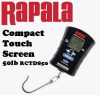 Mérleg - Rapala RCTDS50 Compact Touch Screen Digital Scale - digitális mérleg 25kg-os (RA01RCTDS50)