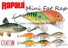 Rapala MFR03 Mini Fat Rap 3cm 4g wobbler - RT színben