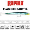 Rapala FXDR14 Flash-X Dart 14cm 42g wobbler - HDHPU (RA5822314)