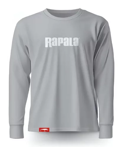 Rapala Grey White Logo Long Sleeve T-Shirt hoisszúujjas póló XS (RA6825008)