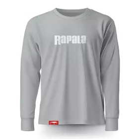   Rapala Grey White Logo Long Sleeve T-Shirt hoisszúujjas póló XXL (RA6825013)