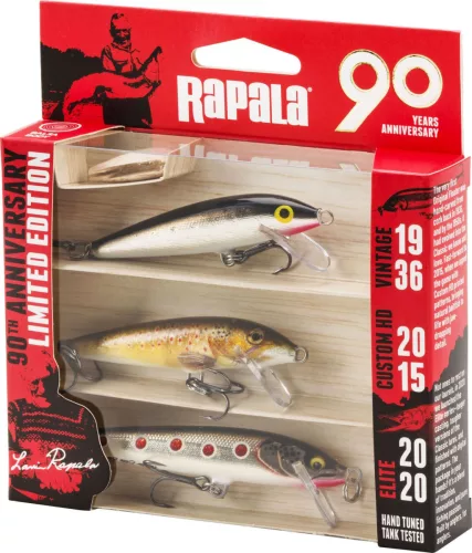 Rapala 90 Years Lure Kit R90 Anniversary Limited Edition 3db wobbler (RA8926002)