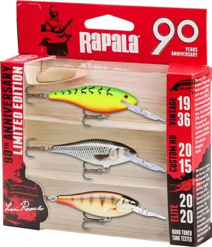 Rapala 90 Years Lure Kit R90 Anniversary Limited Edition 3db wobbler (RA8926003)