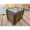 Rok Fishing Performance - Rok Crate 433 GreenBrown+ Cover - rekesz tetővel 40x30x32cm (020109)