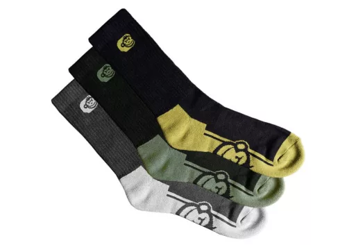 RidgeMonkey ApeArel Crew Socks 3pack zokni horgász zokni 39-42 3db (RM659-000)