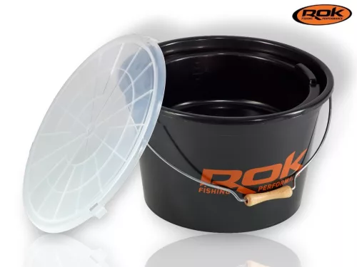 Rok Fishing Performance - Round Bucket 3In1 Set - 25l vödör +8l tál +fedél BLACK (ROK-030252-030252)