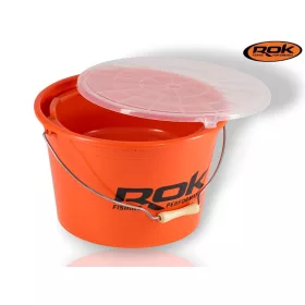   Rok Fishing Performance - Round Bucket 3In1 Set - 25l vödör +8l tál +fedél ORANGE (ROK-030252-030269)