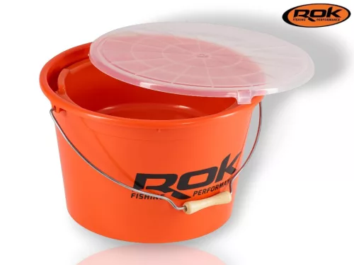 Rok Fishing Performance - Round Bucket 3In1 Set - 25l vödör +8l tál +fedél ORANGE (ROK-030252-030269)