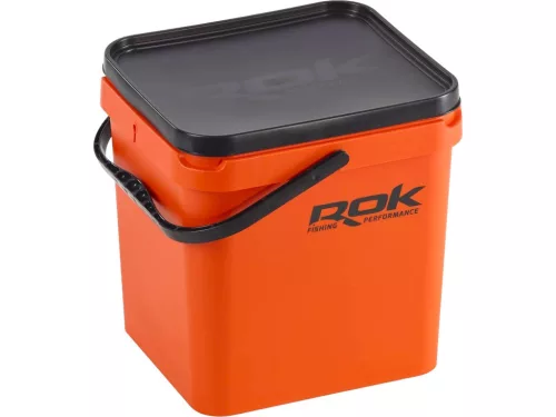 Rok Fishing Performance - Square Bucket 17 literes vödör + tető ORANGE (ROK-030429-030436)
