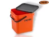 Rok Fishing Performance - Square Bucket 17 literes vödör + tető ORANGE (ROK-030429-030436)