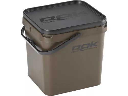 Rok Fishing Performance - Square Bucket 17 literes vödör + tető GREEN (ROK-030429-030542)