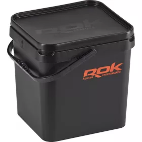   Rok Fishing Performance - Square Bucket 17 literes vödör + tető BLACK (ROK-030429-1)