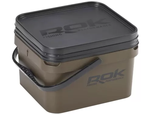 Rok Fishing Performance - Square Bucket 10 literes vödör + betét + tető szett GREEN (ROK-030467-030559)