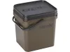 Rok Fishing Performance - Square Bucket 17l vödör + Basin + tető szett GREEN