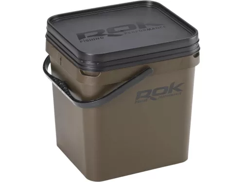Rok Fishing Performance - Square Bucket 17l vödör + Basin + tető szett GREEN