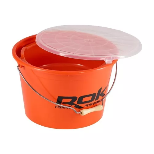 Rok Fishing Performance - Round Bucket 3In1 Set - 18l vödör +5l tál +fedél szett ORANGE  (ROK-030328-030245)