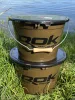 Rok Fishing Performance - Round Bucket Brown 18l vödör  + fedél GREEN (ROK030276-030030)