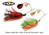 Storm Spinner Storm RIP Spinnerbait Colorado Blades 20cm 28g csukás villantó (RSBW28) szín Black Widow