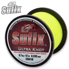   Sufix Ultra Knot Opaque Yellow Monofil Prémium zsinór 0,285mm 5,7kg 1360m