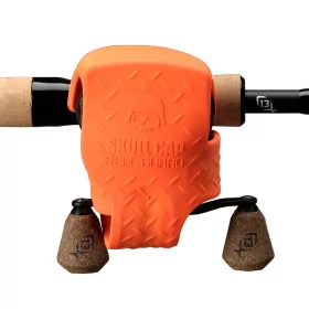   13Fishing Skull Cap Reel Guard - Low-Profile Baitcast Reel Cover - orsóvédő multi orsókra (SC-C2-O) Orange