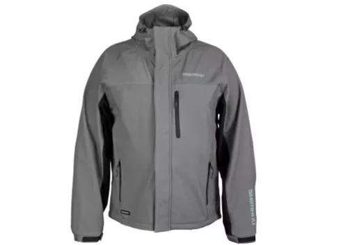 Shimano Wear Soft Shell Jacket Grey kabát XL  (SHSSJGYXL)