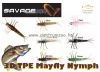Savage Gear 3D Tpe Mayfly Nymph 5cm 2.5g -  02-Olive (SVS50672) Olajzöld