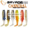 Savage Gear Lb Cannibal Play Body 12,5cm gumihal White & Black (SVS61860)