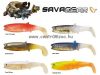 Savage Gear Lb Cannibal Play Body 12,5cm gumihal White & Black (SVS61860)