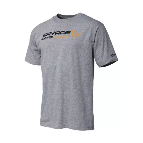 Savage Gear Signature Logo T-Shirt Grey póló XXL  (SVS73653)