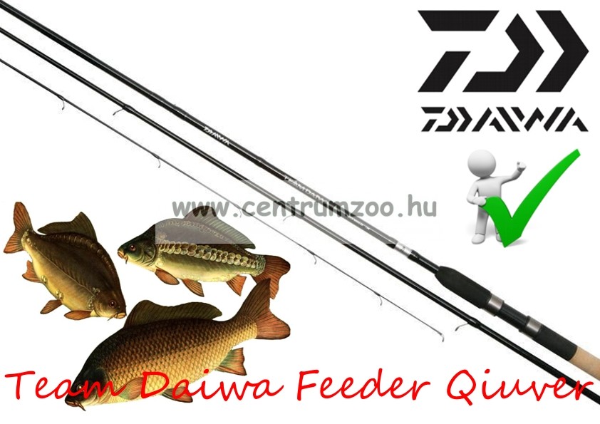 Daiwa Team Daiwa 11Ft 6 Medium Quiver Feeder Rod 345cm
