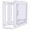 Trixie 2-Way Dog Flap XS-S funkciós ajtó FEHÉR (TRX3877)