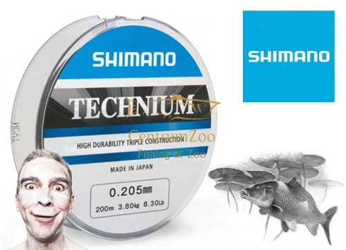 Shimano Technium Line Grey - 0,225mm 5,0kg 200m Zsinór  (Tec20022)