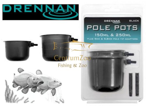 Drennan Pole Pot Black Kups etetőcsésze  (Topp001)
