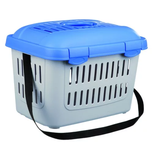 Trixie Midi-Capri  Kék/Szürke Szállító Box 44x33x32cm (Trx39792)