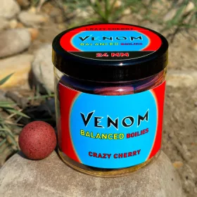   Feedermania Venom Balanced Boilies Crazy Cherry  24mm (V0136-101)