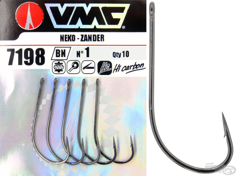 VMC 7554B BN Treble Hook Size 8 Barbless