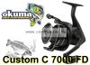 Okuma Custom C 7000 Fd 3+1BB 4,5:1 távdobó pontyozó orsó (64487)