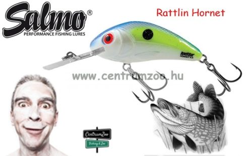 Salmo Rattlin Hornet Floating - 5,5Cm 6G Wobbler Süllyedő (Qrh038) Sexy Shad