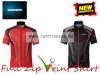 Shimano Full Zip Print Short Sleeve T-Shirt Red- Extralarge - Póló (Sh052Pxlrd)