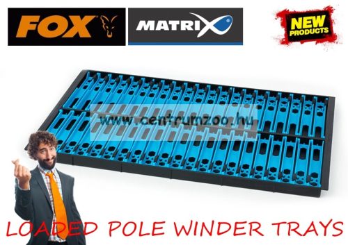 Fox Matrix Loaded Pole Winders Tray Pack 13Cm Szerelék Tartó Létra Szett 42Db (Gpw001)