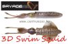 Savage Gear 3D Swim Squid 9.5Cm 5G Sinking Cuttlefish 4Pcs  (63857)