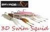 Savage Gear 3D Swim Squid 9.5Cm 5G Sinking Pink Glow 4Pcs  (63856)