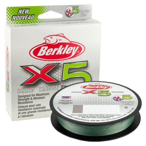Berkley X5 Line Braid Low Vis Green Fonott Zsinór 150M 0,06Mm 1,8Kg (1486743)