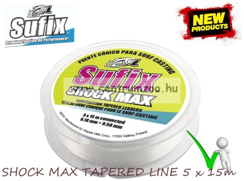 Sufix Tapered Line 5X 15M 0,16-0,50Mm Vékonyodó Dobóelőke Zsinór (3001888)